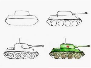 Рисунки танк игрушка