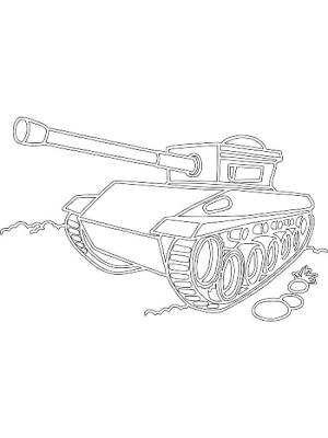 Трафареты Танк