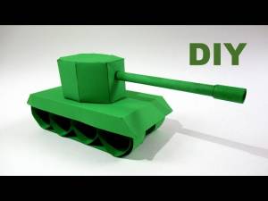 How to make a TANK out of paper step by step instructions