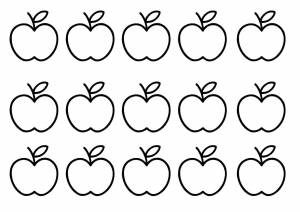Трафарет яблоко