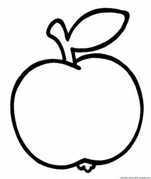 Трафарет яблоко