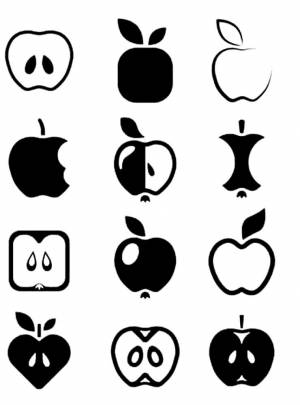 Трафареты Яблоко