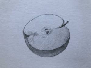 Как нарисовать яблоко карандашом поэтапно