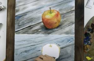 Как нарисовать яблоко поэтапно