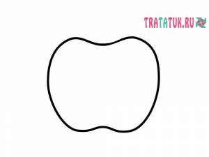 Объемное яблоко из бумаги