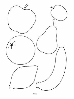 Фрукты аппликация