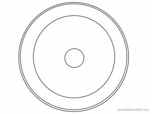 Аппликация большие и маленькие яблоки на тарелке