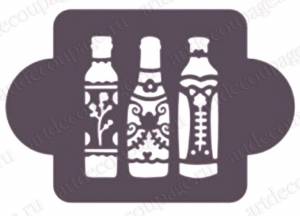 Трафарет для росписи Бутылки