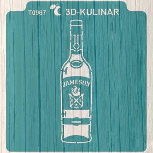 Трафарет  Бутылка виски Jameson