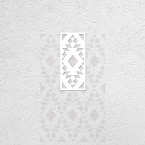 Трафарет для стен 50-90 см, большая краска на нише, декор для мебели, Геометрическая арабская плитка в форме алмаза, S083