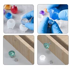 3D Ручка для кухонного шкафа «сделай сам», смоляные формы, ручки, сконовая смола, литье, форма для ящика, кухонного шкафа, дверная фурнитура с аксессуарами