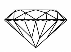 Раскраски Раскраска Алмаз кольцо