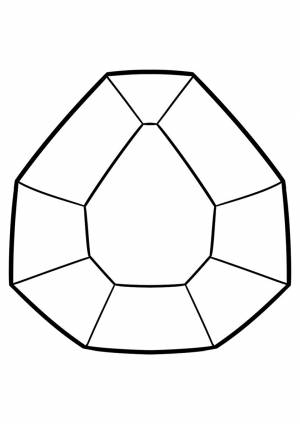 Раскраска Алмаз