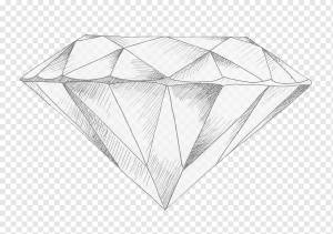 Рисунок Алмаз Живопись Эскиз, алмаз, угол, карандаш, кольцо png