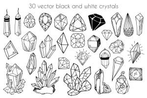 Кристаллики раскраска