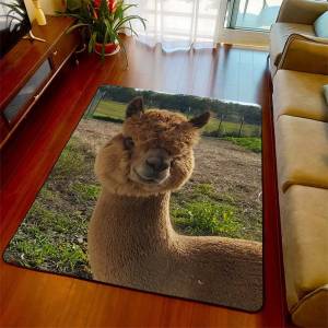 Ковер из альпаки с 3D принтом, украшение в виде животных, коврик, забавный коврик на день рождения для друга, гостиная, спальня, детская комната, коврики, коврик для домашнего декора
