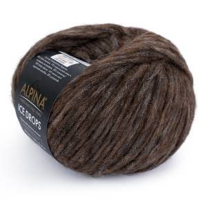 Пряжа ALPINA ICE DROPS 58% альпака, 14% шерсть, 28% полиамид 50 г 150 м №04 коричневый
