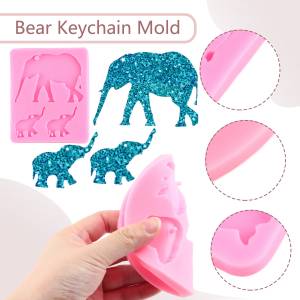 Женские сконовые формы для эпоксидной смолы, форма для помадки в виде медведя альпаки, формы для изготовления ювелирных изделий