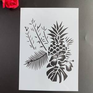 Трафареты  29*21 см для самостоятельной сборки, настенная живопись, искусственная карта, шаблон, фрукты, ананас