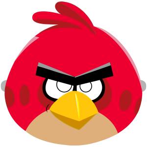 Шаблон злой птичьей маски