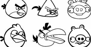 Скачиваем  раскраски-разукрашки из любимой видео игры Angry Birds