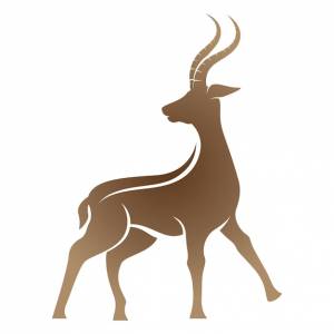 Антилопа логотип векторные иллюстрации дизайн иконки логотипа шаблон