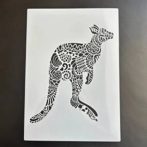 Трафареты  29*21 см для самостоятельной сборки, настенная живопись, искусственная карта, шаблон, животное, кенгуру