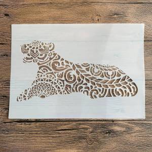 Трафареты  29*21 см для самостоятельной сборки, настенная живопись, искусственная карта, шаблон, животное, тигр