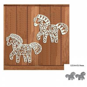 Металлические пресс-формы форма животное лошадь Украшение скрапбукинг бумага Рождество ремесло Нож Форма лезвие удар трафареты Штамп Резак