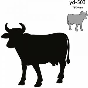 Металлические Вырубные штампы форма животное корова украшение для скрапбукинга бумаги ремесло Нож Форма лезвие перфоратор трафареты