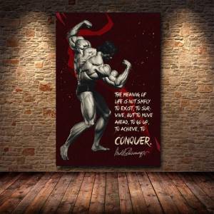 Живопись для фитнеса Арнольда Шварценеггера Арнольда, живопись для гостиной, спальни, картина для декора