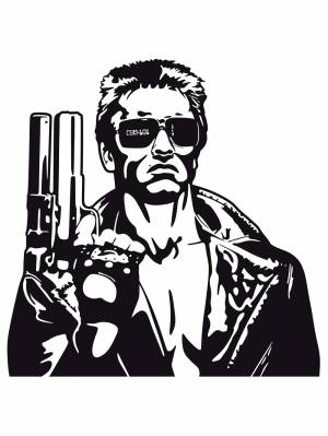 Трафареты Арнольда Шварценеггера для вырезания из бумаги