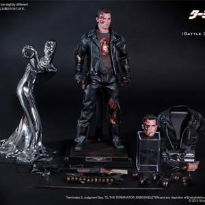 Ht Hottoys Арнольд Шварценеггер Dx13 T800 Битва повреждение Ver 1