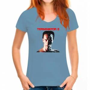 Официальная Мужская футболка Terminator 2 Арнольда Шварценеггера Арни