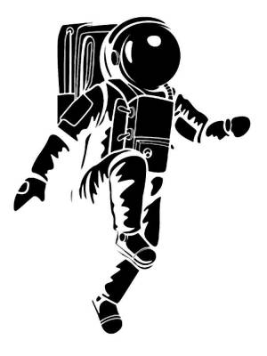 Трафареты Астронавта