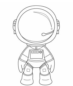Трафарет космонавта