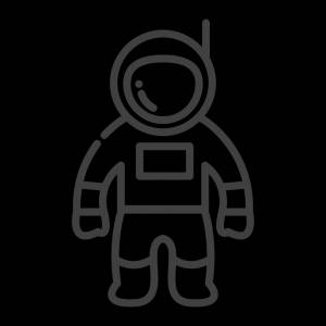 Космонавт трафарет