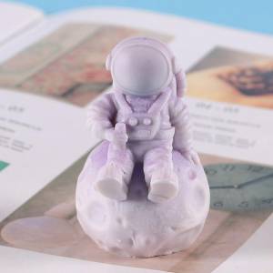Украшение дома из смолы, настольная форма для свечей в форме астронавта, формы для свечей, шоколадные сконовые формы