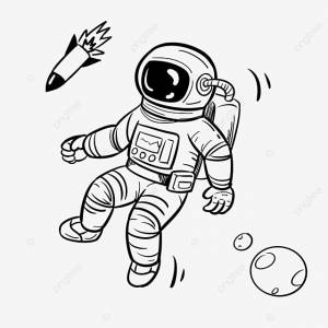 рисунок  иллюстрация эскиз стиля космонавта PNG , космонавт рисунок, рисунок крысы, клипарт космонавта PNG картинки и пнг PSD рисунок для й загрузки