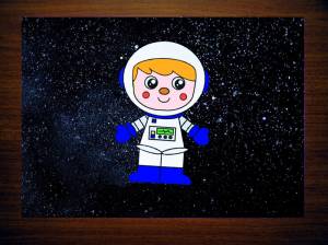 Аппликация Космонавт для детей