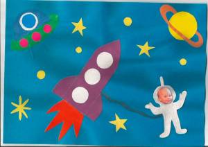 Космонавт из бумаги