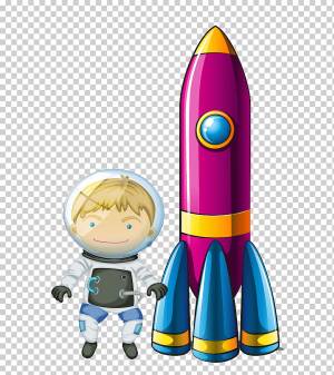 Ракета-космонавт Космического пространства Евклидова Иллюстрация, рисованной космических героев мультфильмов, мультипликационный персонаж, окрашены, космический корабль png