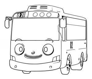 Раскраски кот автобус