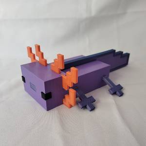 Бесплатный STL файл MINECRAFT AXOLOTL ・Шаблон для 3D-печати для загрузки・Cults