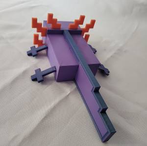 Бесплатный STL файл MINECRAFT AXOLOTL ・Шаблон для 3D-печати для загрузки・Cults