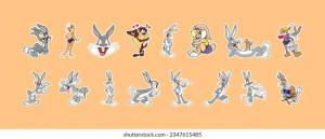 Funny Bugs Bunny Character Looney Tunes
