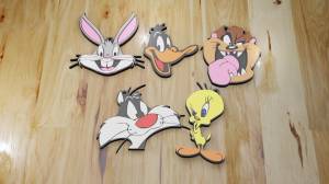 Файл 3D 5 КОЛЕЦ ДЛЯ КЛЮЧЕЙ LOONEY TUNES ・Шаблон для загрузки и 3D-печати・Cults