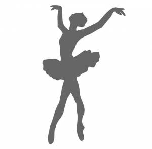 Балеринки трафареты