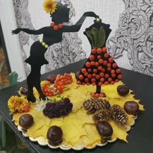 Балерина осень поделка