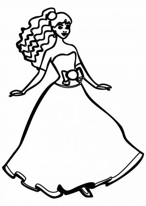 Трафарет Барби